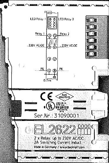 Beckhoff EL2622 Wiring