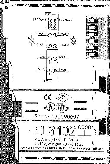 Beckhoff EL3102 Wiring