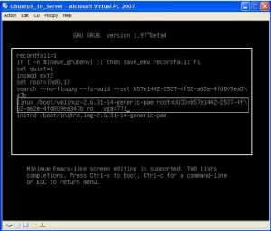 Delete "No Splash" and add "vga=771" at the end
