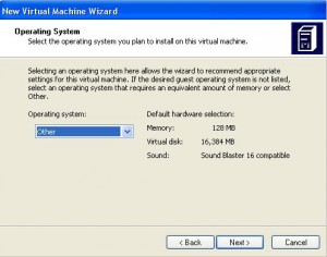 Select Other Operating System