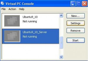 Start the New Virtual Machine