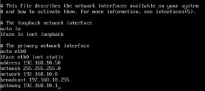 Setup Static IP Address as Shown