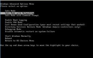 Windows Safe Mode with Networking