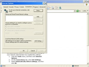 Open Internet Explorer Internet Options Window