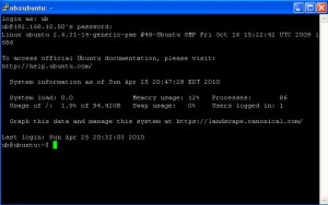 Command Line in Putty