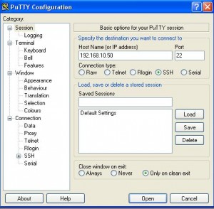 Enter Host IP Address