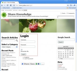 Enter Username and Password and click on the Login button