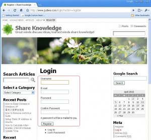 Enter User Name, Email and Password