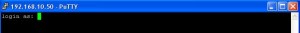 Login in Putty