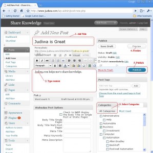 Add Post Content and Publish it