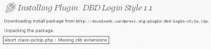 Missing zlib Extension