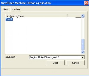 Restored Run Time Application Ready for Modification