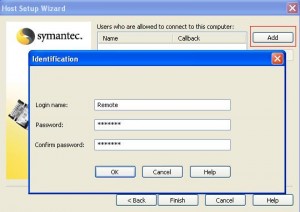 Add user with user name and password