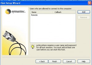 User Remote Shown