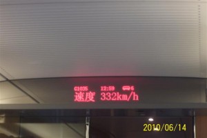 Train Speed at 332 KM