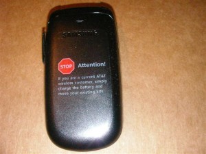 Insert ATT Sim Card