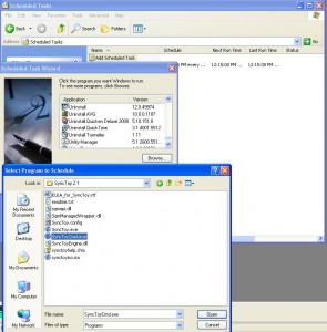 Scheduled Sync - SyncToyCmd