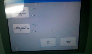 Replace Communicatin and Delete Log File at Start up