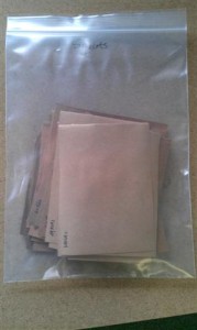 Two Squirts of Water in Sealed Bag