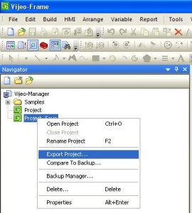 Export Project - Export