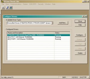 New DeviceNet Driver in RSLinx