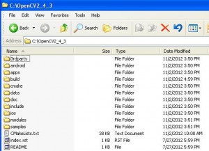 OPENCV Installation Directory