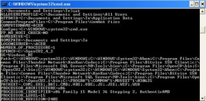 Check Environment Variables with Set