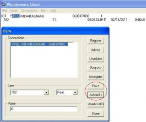 WWClient AdviseEX and Poke