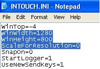 Modify Intouth.INI File