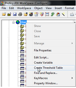 001 - Create Threshold Table