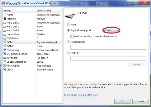 003 - Map Virtual Comm port to physical comm port