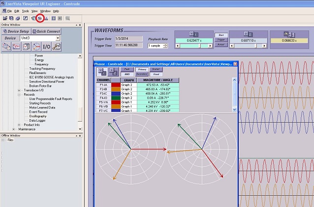 001 - Phasor with Oscillography