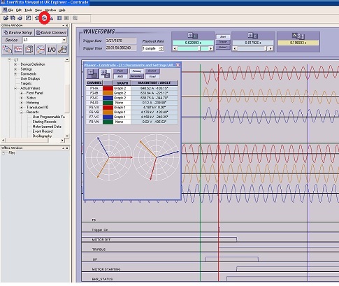 002 - Check Phasor Diagram with recorded data