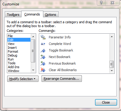 002 - Add Bookmarks to Tool Bar